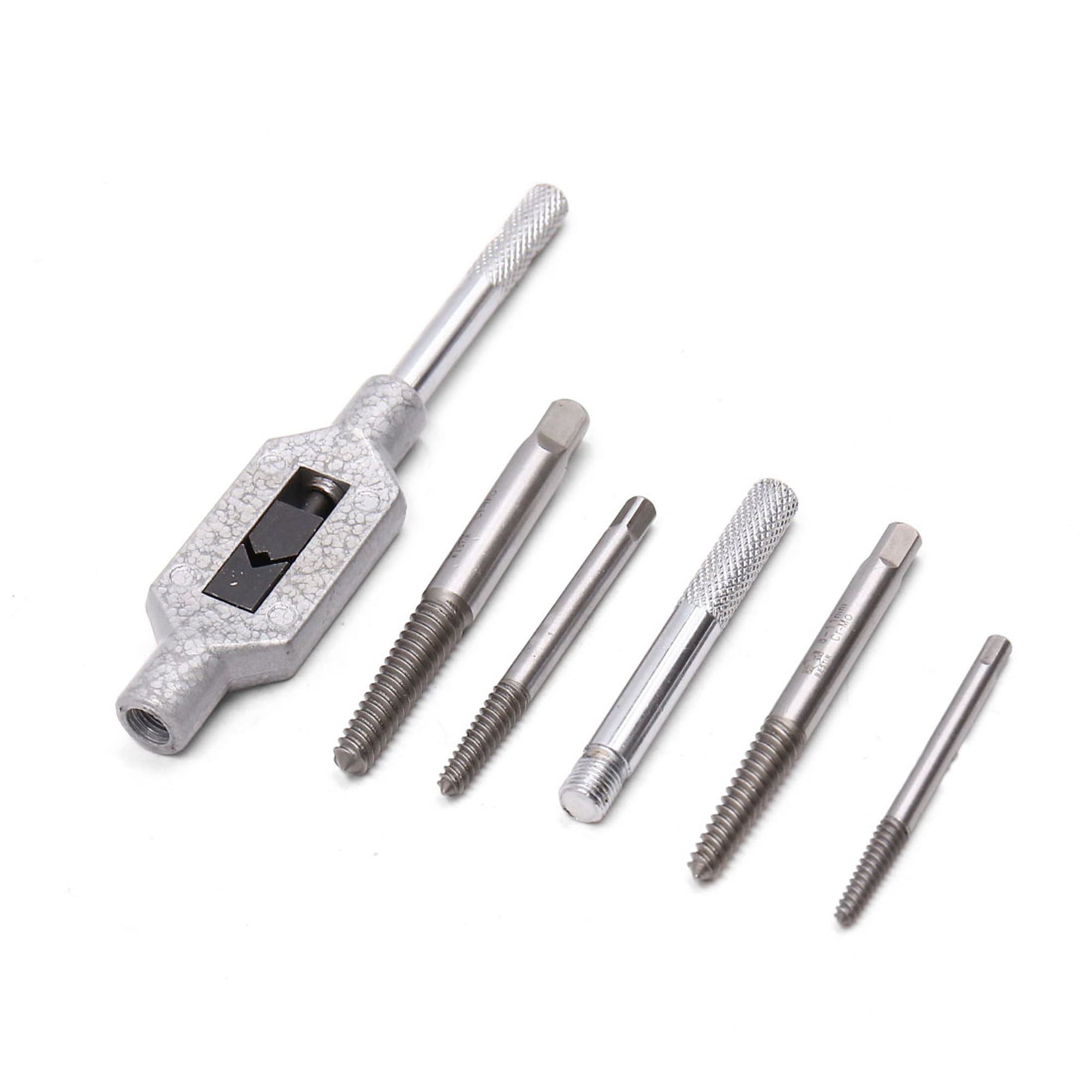 Unique Bargains 6Pcs Broken Damaged Bolt Screw Extractor Set Easy Out Remover Tools