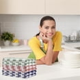 thumbnail image 1 of Unique Bargains 6Pcs Cotton Checks Pattern Kitchen Towels Mixed Color, 1 of 8