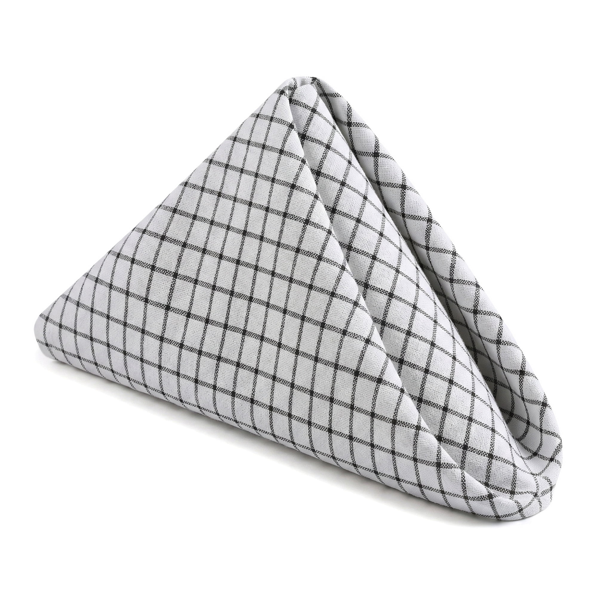 Unique Bargains 6Pcs Cotton Dining Events Cloth Napkins Small Checkered 28x20inch