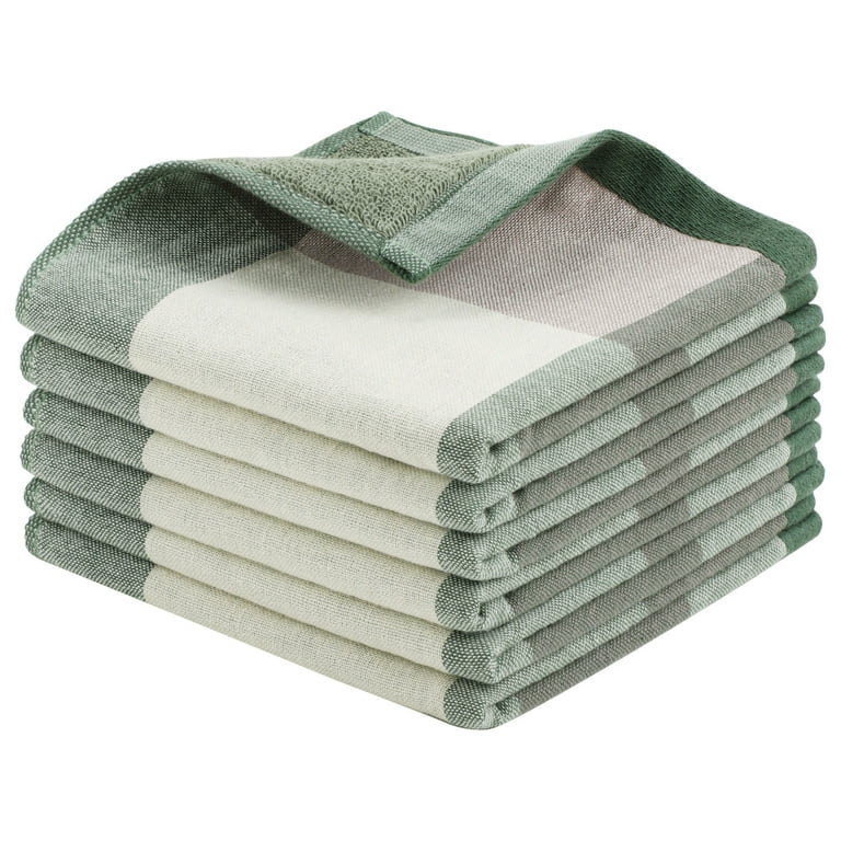 Unique Bargains Cotton Thick And Absorbent Kitchen Towels 13 X 13