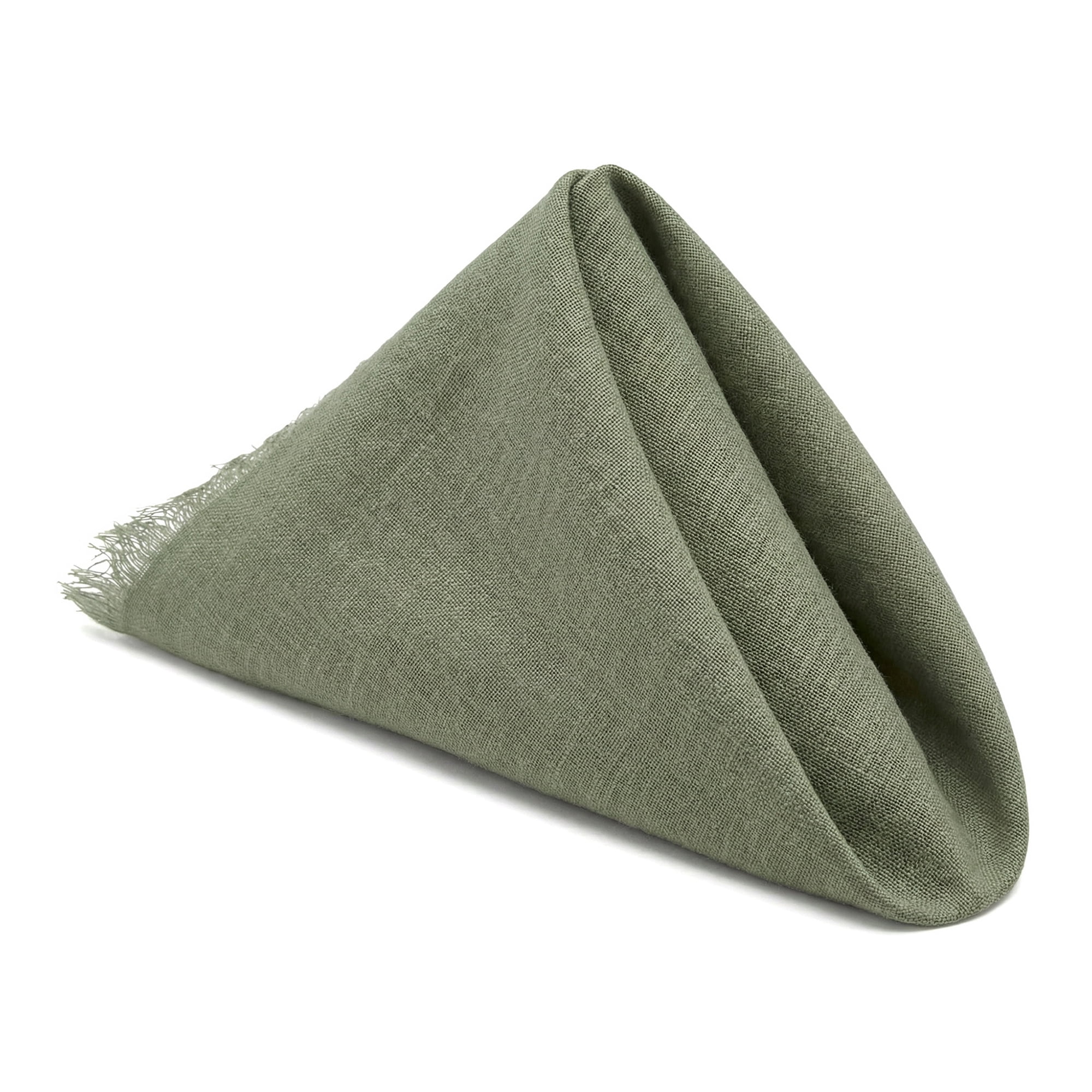 Unique Bargains 6Pcs Cotton Reusable Dinner Cloth Napkins Army Green 18x18inch