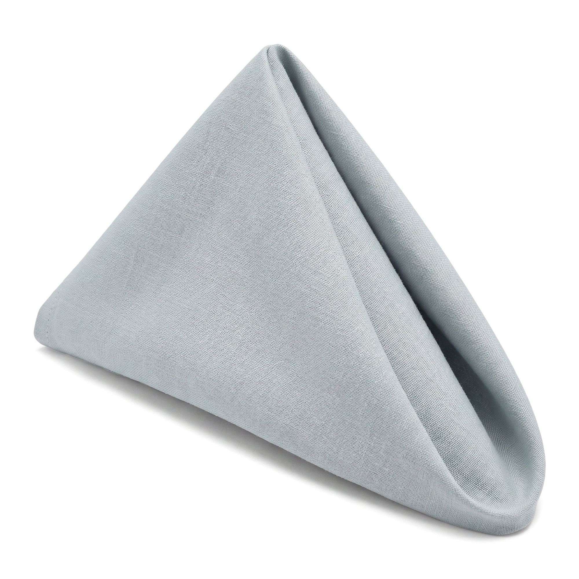 Unique Bargains 6Pcs Cotton Reusable Party Cloth Napkins Light Blue 18x18inch