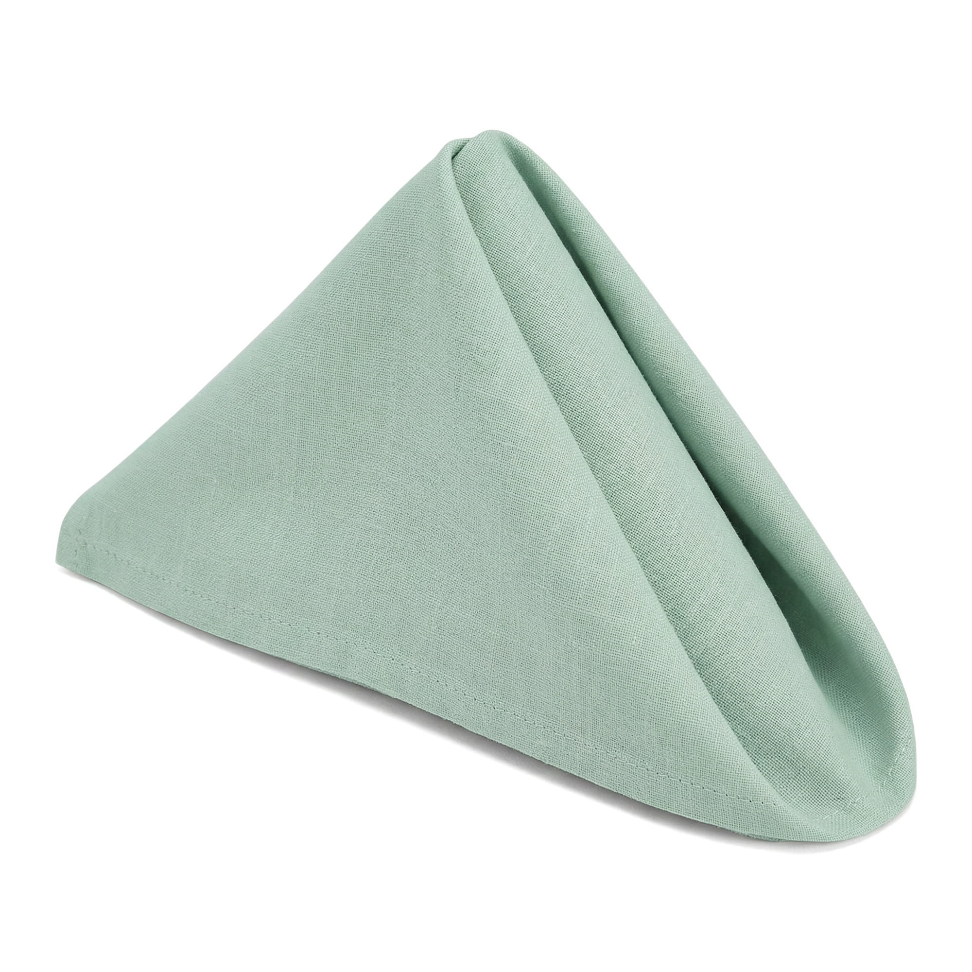 Unique Bargains 6Pcs Cotton Washable Cloth Napkins Bean Green 16x16inch