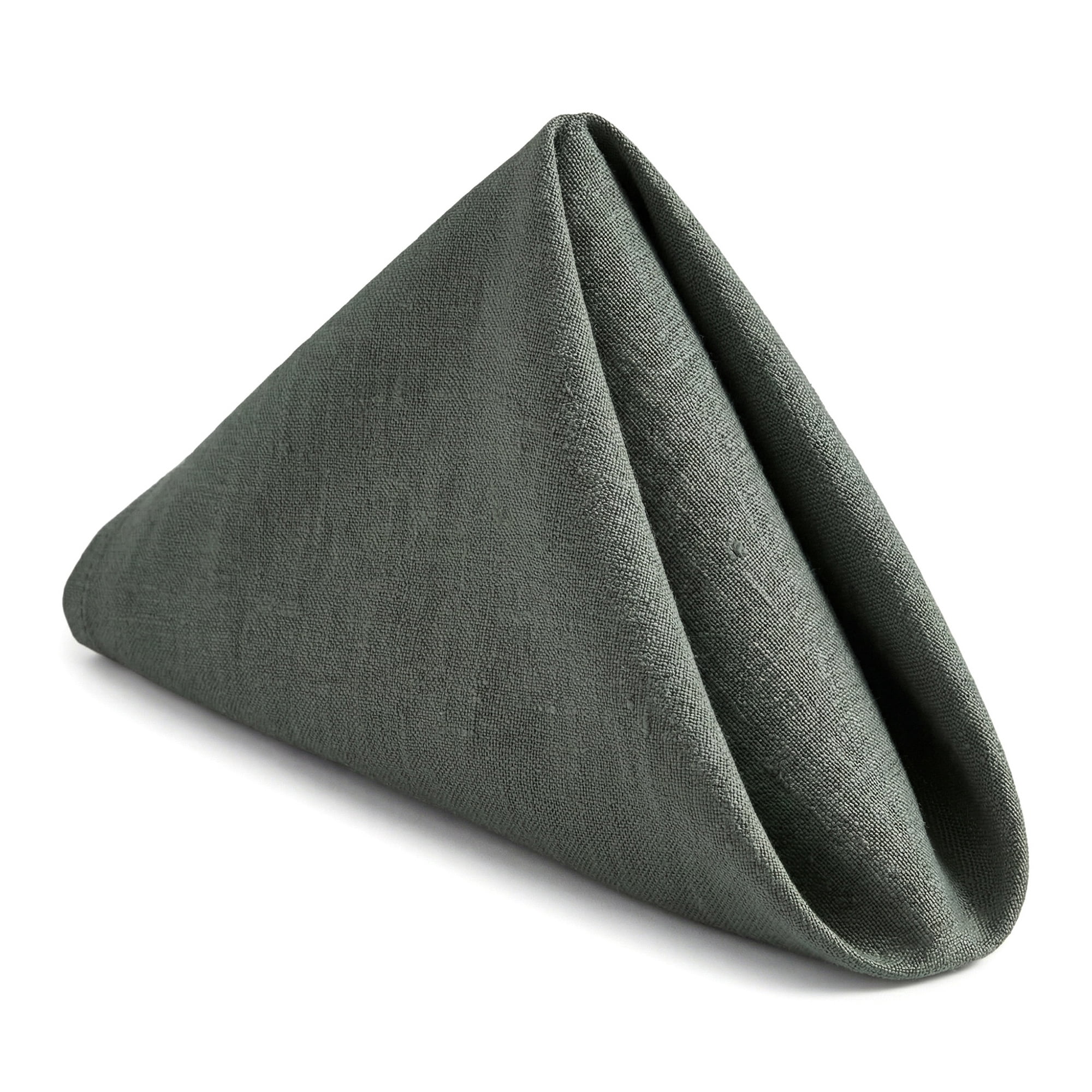 Unique Bargains 6Pcs Cotton Washable Cloth Napkins Dark Green 16x16inch
