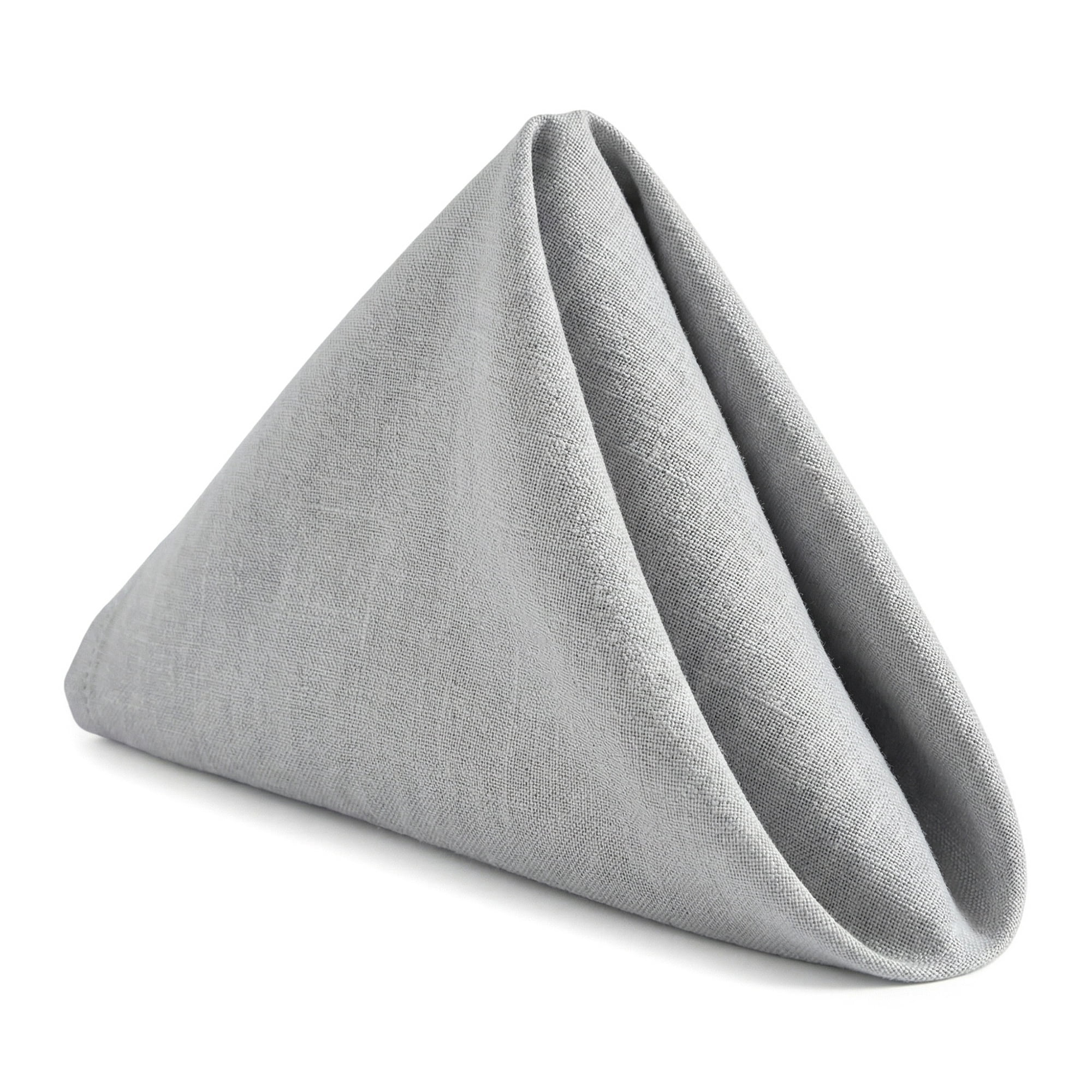 Unique Bargains 6Pcs Cotton Washable Cloth Napkins Gray 16x16inch