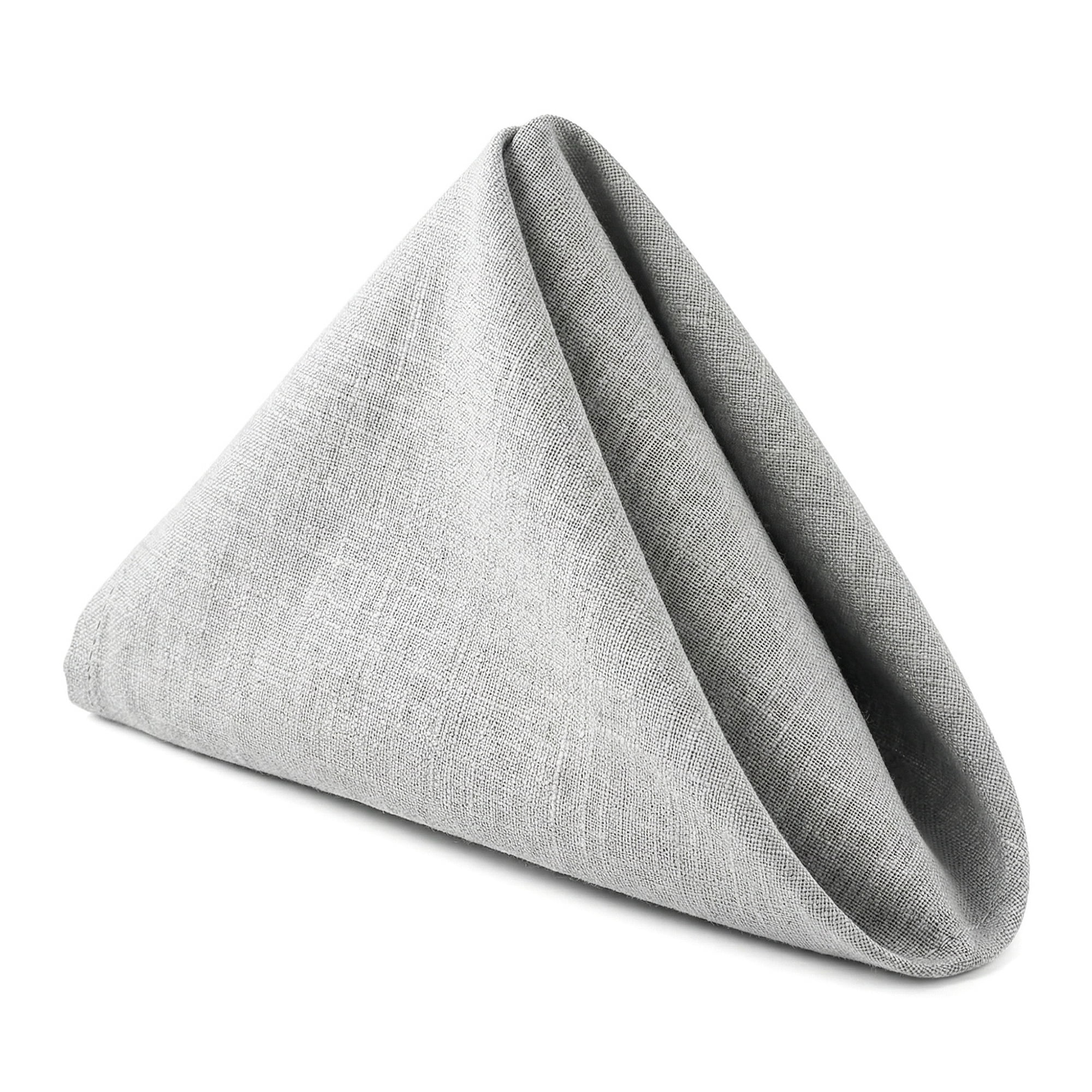 Unique Bargains 6Pcs Dinner Use Cotton Cloth Napkins Light Gray 20x20inch