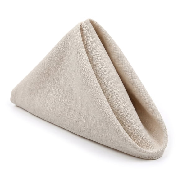 Unique Bargains 6Pcs Dinner Use Cotton Cloth Napkins Oatmeal 20x20inch