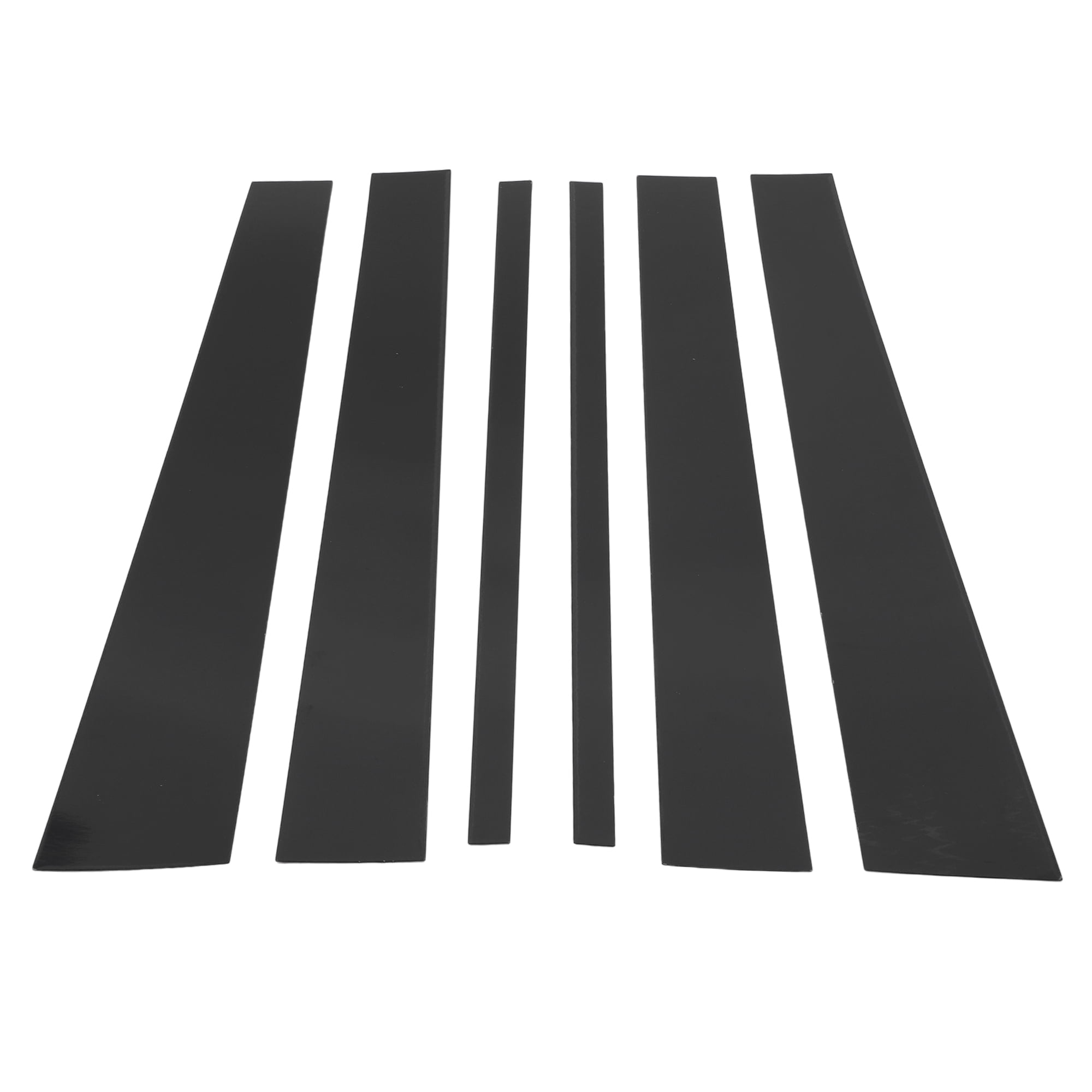 Unique Bargains 6Pcs Door Pillar Window Trim For Ford Expedition 1997-2016 Black