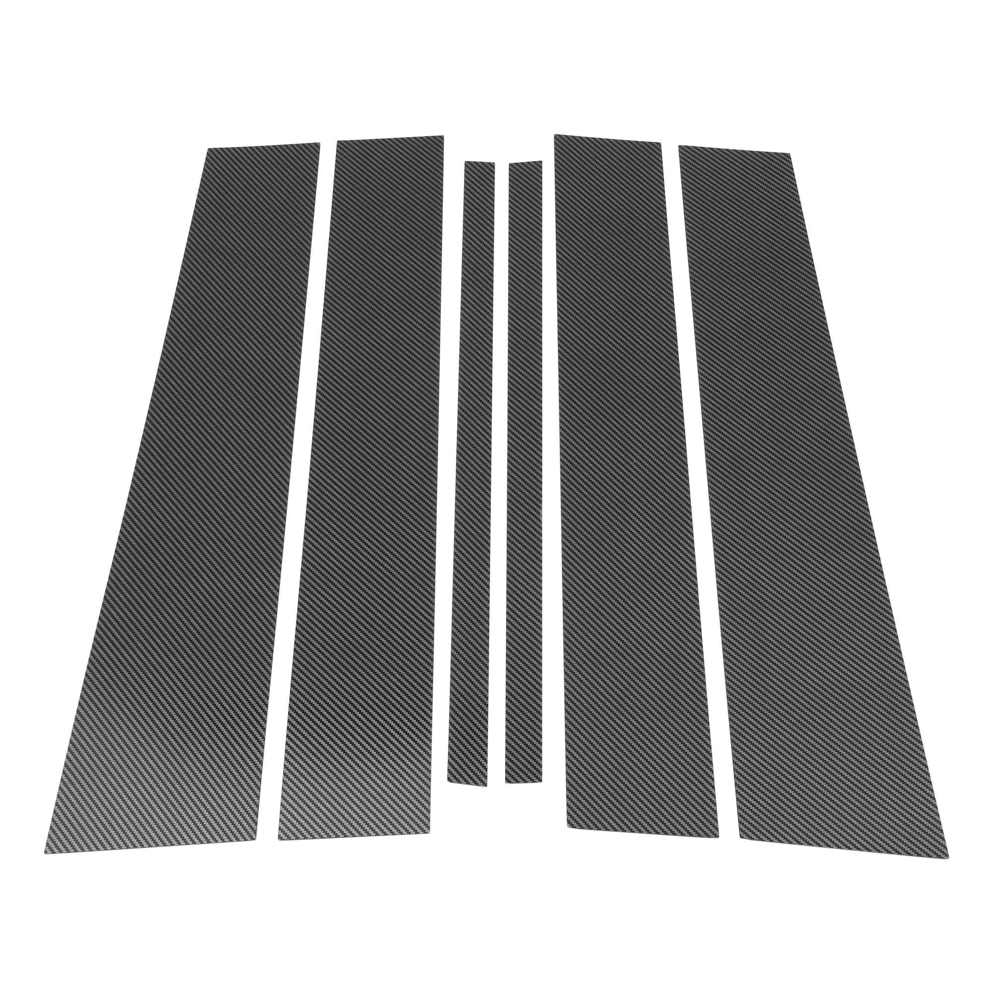 Unique Bargains 6Pcs Door Pillar Window Trim For Nissan Armada 2004-2015 Carbon Fiber