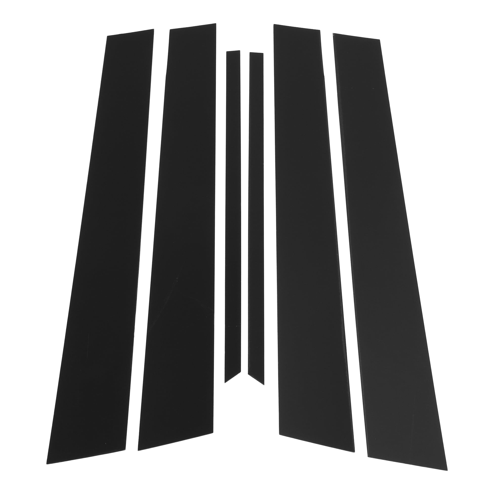 Unique Bargains 6Pcs Door Pillar Window Trim For Nissan Sentra 2000-2006 Black