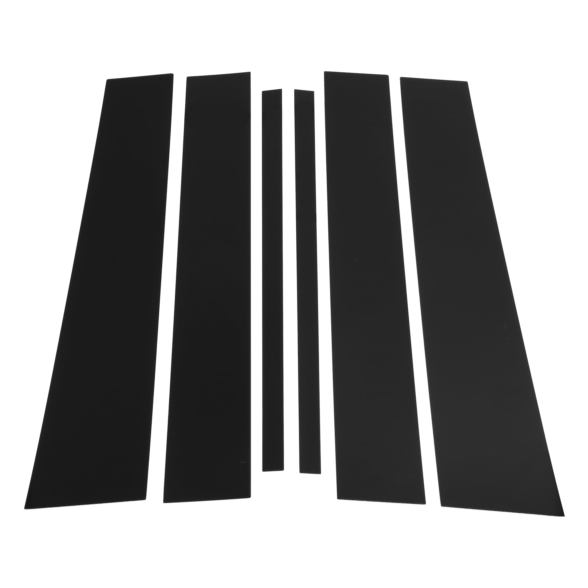Unique Bargains 6Pcs Door Pillar Window Trim For Nissan Titan 2017-2020 Black