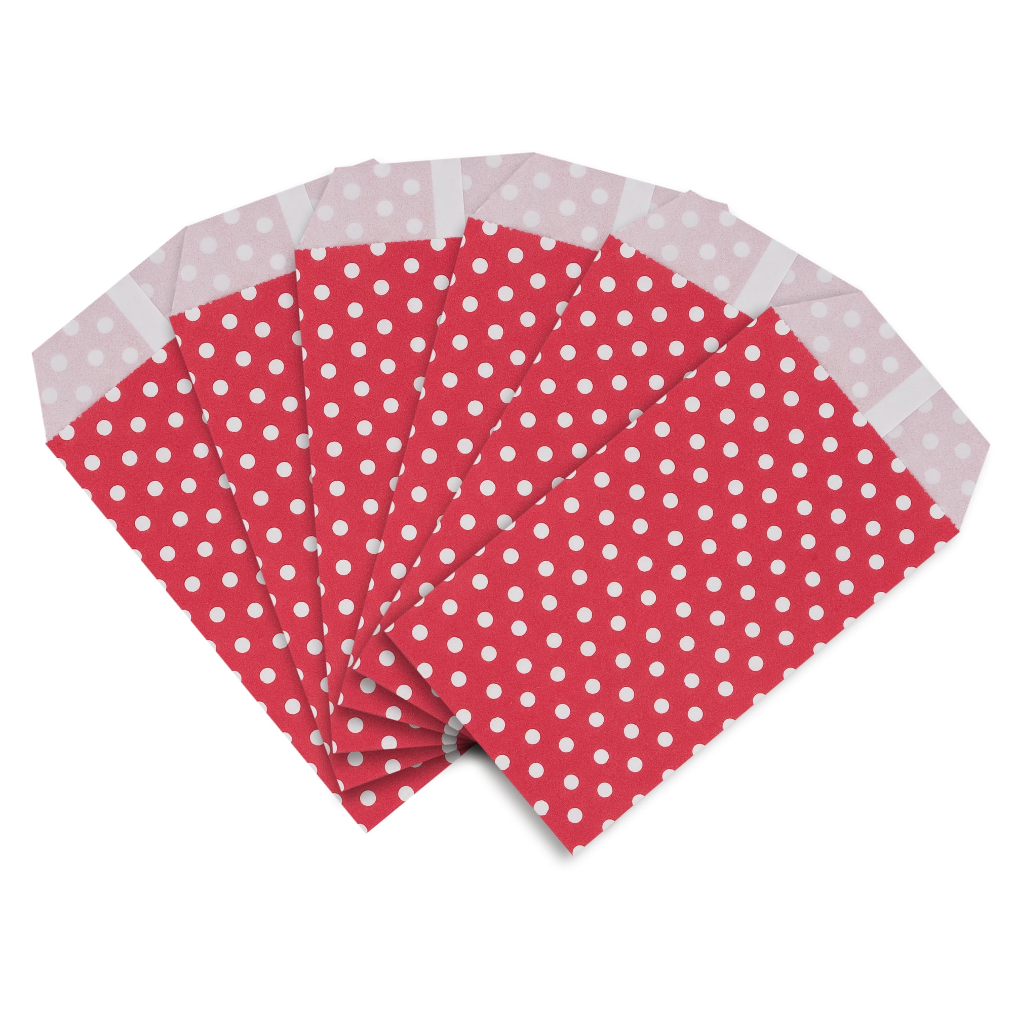 Unique Bargains 6Pcs Elegant Mini Gift Bags for Everyday Use Red 3.1" x 5.1"