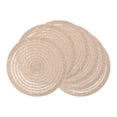 thumbnail image 1 of Unique Bargains 6Pcs Farmhouse Hollowed-out Placemats Brown 15" x 15", 1 of 6