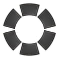 thumbnail image 1 of Unique Bargains 6Pcs Faux Leather Heat Resistant Placemats Black 20.1x11.8inch, 1 of 6