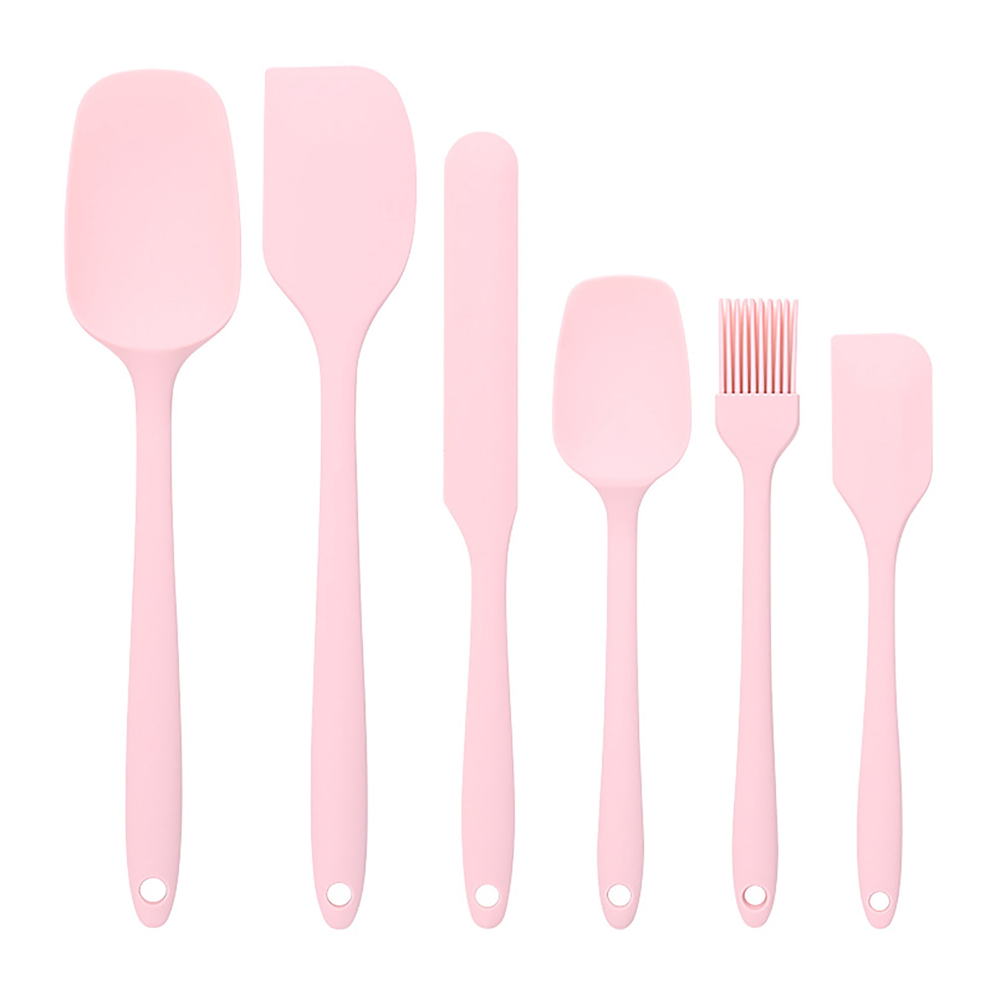 Unique Bargains 6Pcs Heat-Resistant Dishwasher Safe Kitchen Utensils Pink