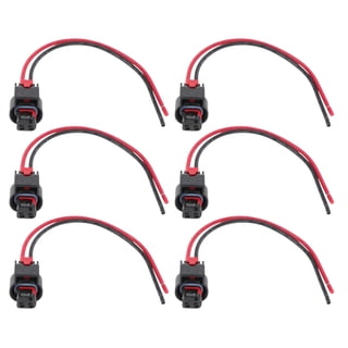 Unique Bargains 6Pcs Ignition Coil Connector Plug Harness for Chrysler for Jeep Ignition Coilpack Female Connector Plug Harness Pigtail for Dodge for Ram No.68242286AB