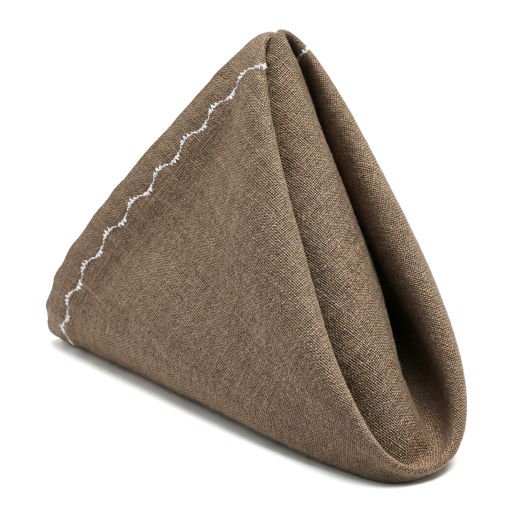 Unique Bargains 6Pcs Linen Washable Reusable Cloth Napkins Caramel 20x20inch