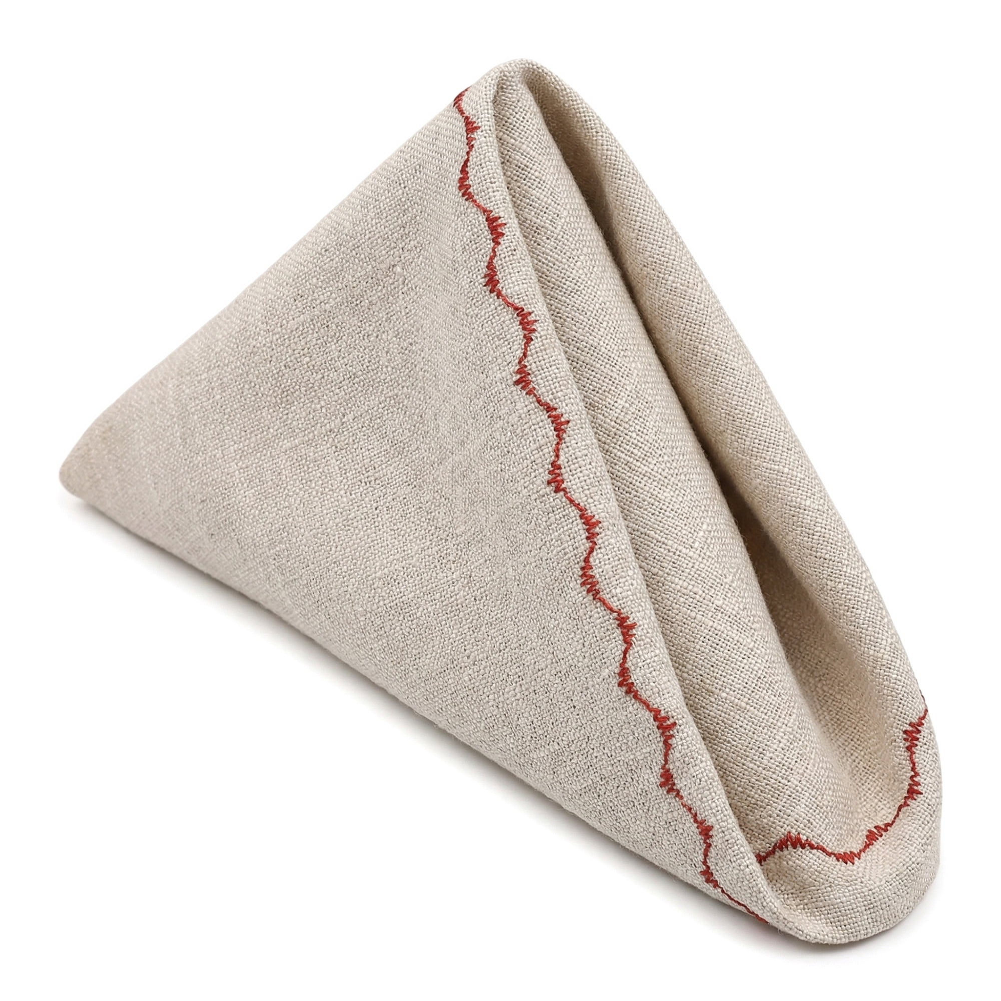 Unique Bargains 6Pcs Linen Washable Reusable Cloth Napkins Oatmeal 20x20inch