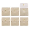thumbnail image 1 of Unique Bargains 6Pcs Mini PU Leather Small Jewelry Bags Soft Jewelry Package Gold, 1 of 7