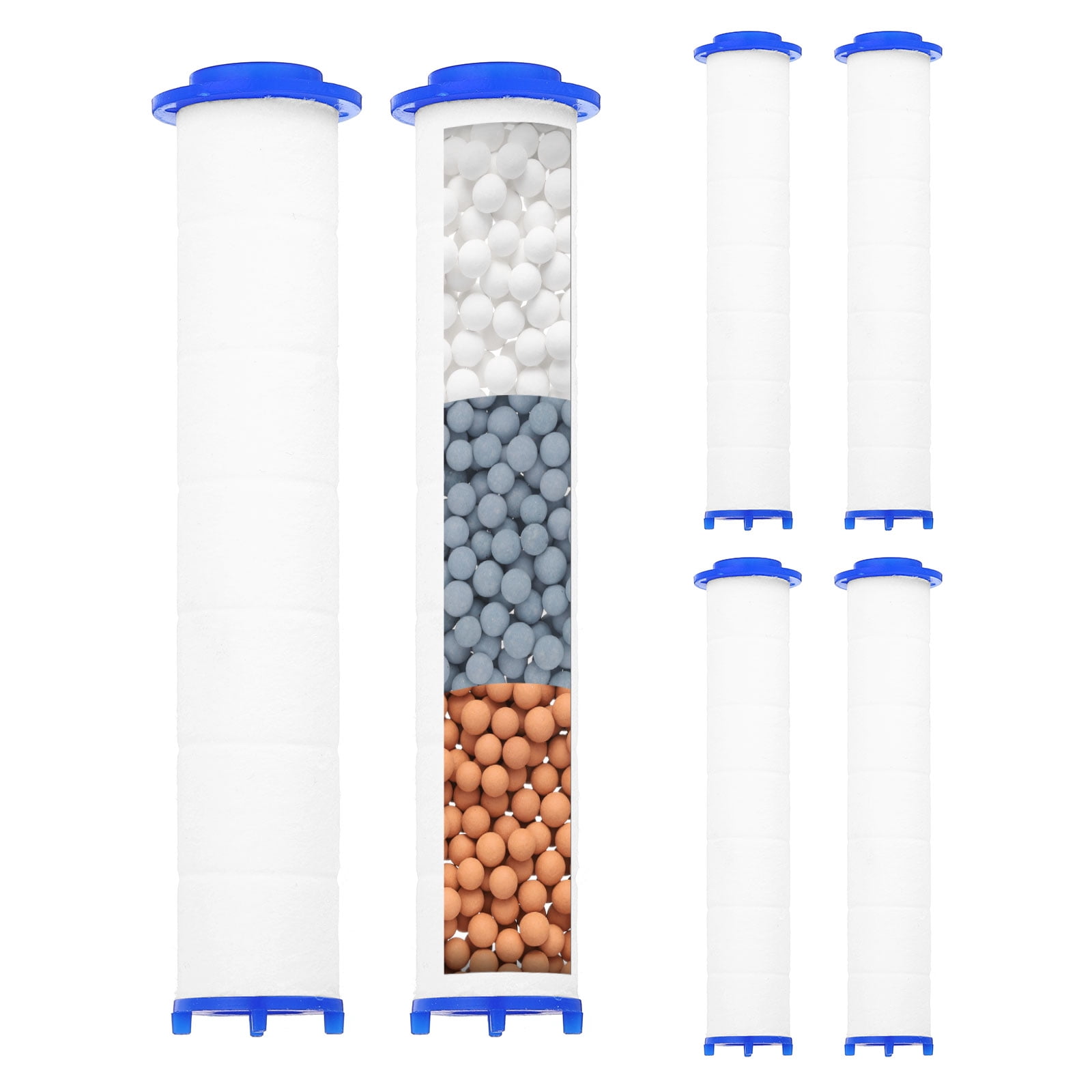 Unique Bargains 6Pcs PP Cotton Replacement With Calcium Balls Jet Sets 4.3"