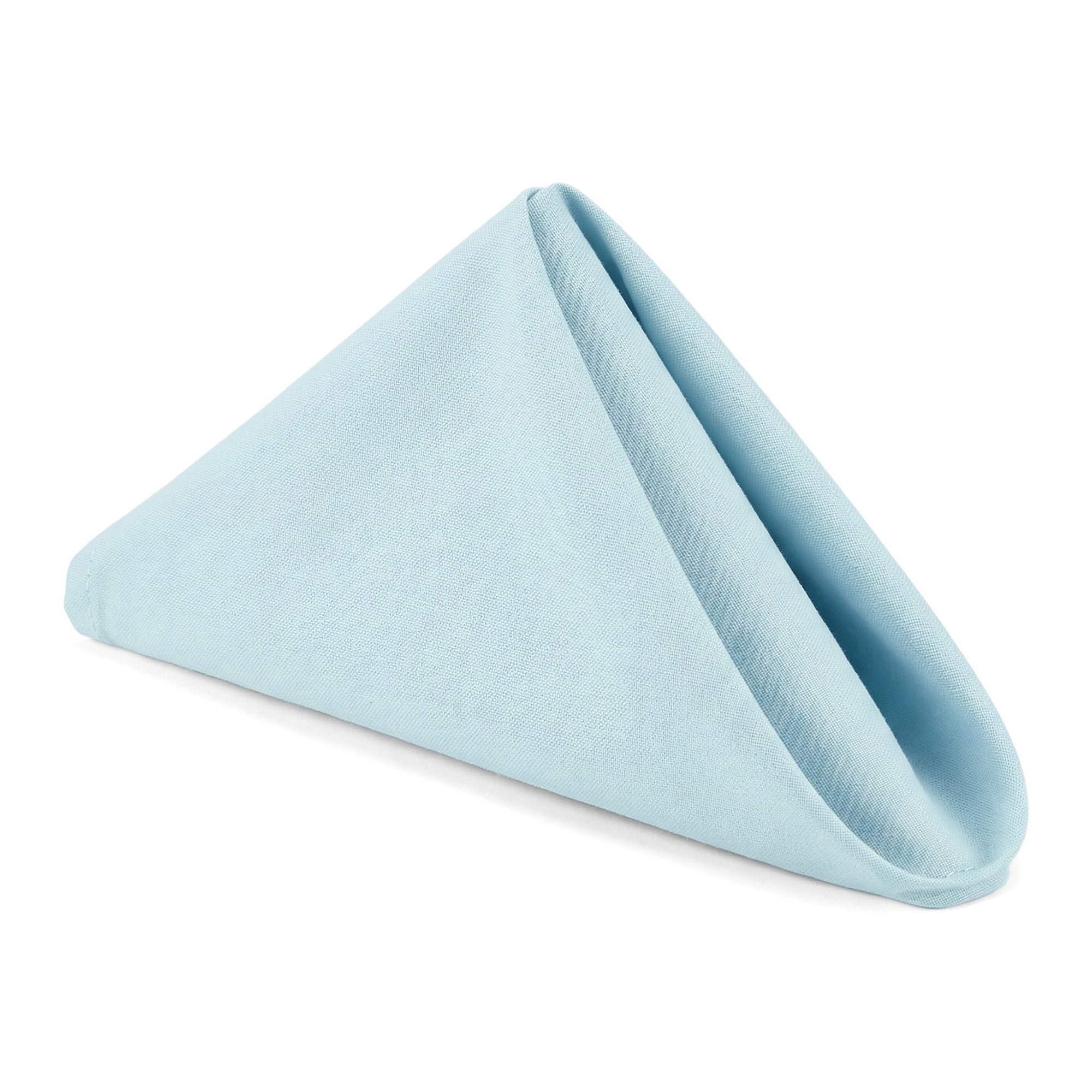 Unique Bargains 6Pcs Polyester Reusable Cloth Napkins Sky Blue 16x16inch