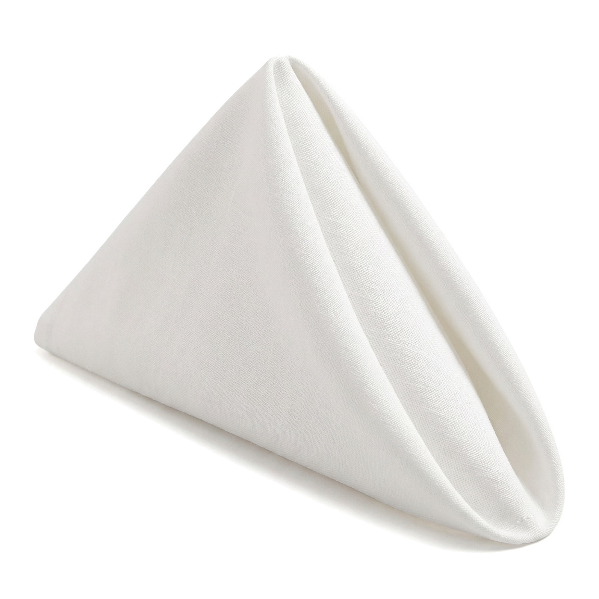 Unique Bargains 6Pcs Polyester Reusable Cloth Napkins White 16x16inch