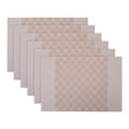 thumbnail image 1 of Unique Bargains 6Pcs Rectangle Washable Heat Resistant Table Mats Beige 17.7x11.8inch, 1 of 6