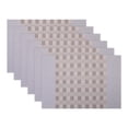 thumbnail image 1 of Unique Bargains 6Pcs Rectangle Washable Heat Resistant Table Mats Gray 17.7x11.8inch, 1 of 6