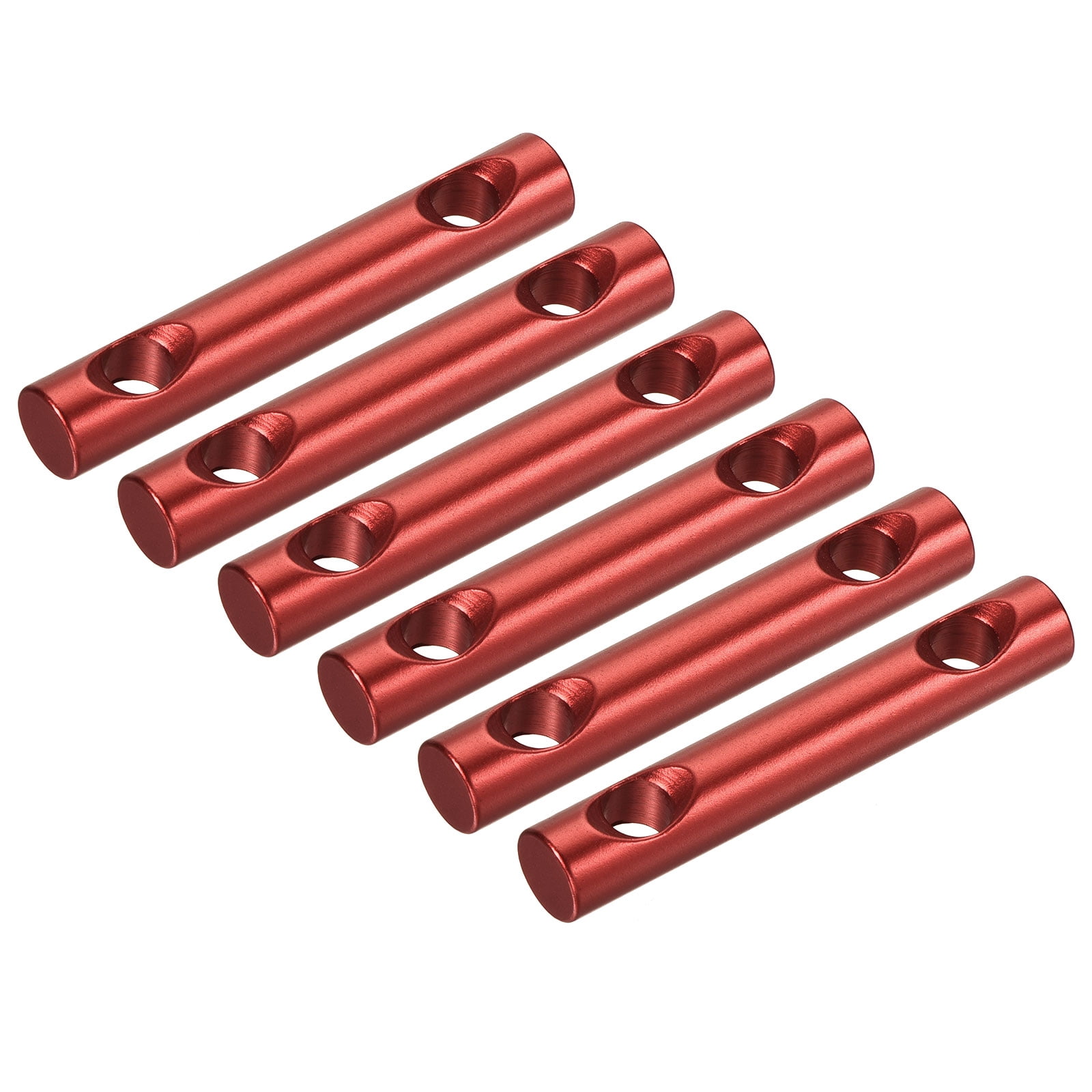 Unique Bargains 6Pcs Tent Rope Adjusters 60mm Aluminum Alloy Tensioners Red