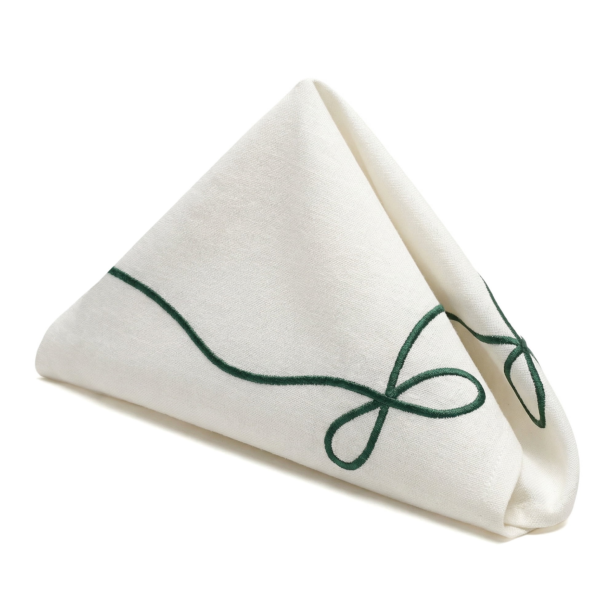 Unique Bargains 6Pcs Washable Cotton Linen Cloth Napkins Dark Green 14x20inch