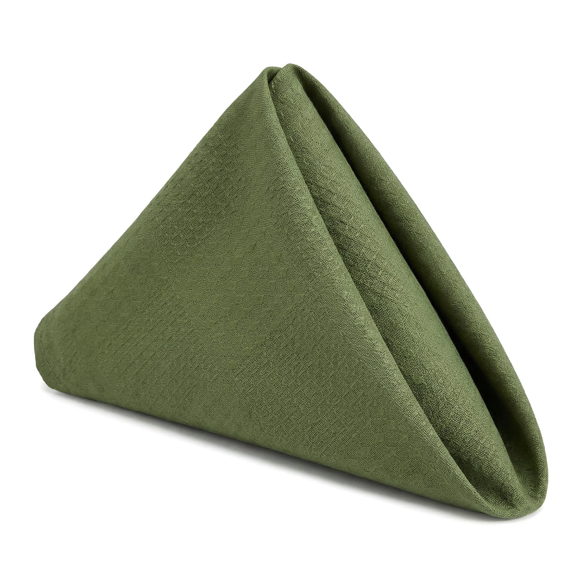 Unique Bargains 6Pcs Washable Dining Events Cloth Napkins Dark Green 15x15inch