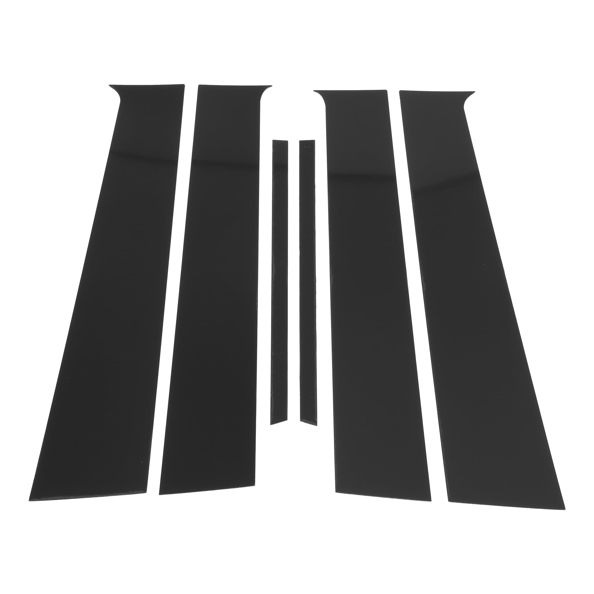 Unique Bargains 6Pcs Window Trim For Nissan Versa Almera Sunny 2010-2019 Black