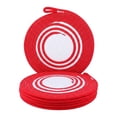 thumbnail image 1 of Unique Bargains 6Pcs Woven Dining Table Decor Round Placemats Red 11.8x11.8in, 1 of 5