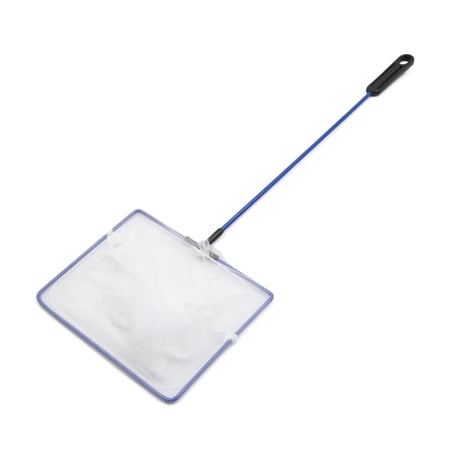 Unique Bargains 6inch Wide Plastic Handle Nylon Landing Cleaning Net Aquarium Accessories