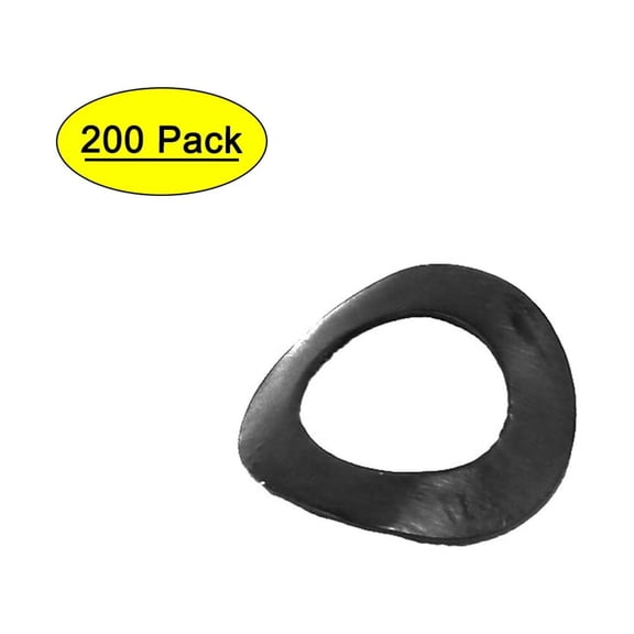 Unique Bargains 6mm Fitting Dia Carbon Steel Compressed Type Curved Spring Washer 200pcs