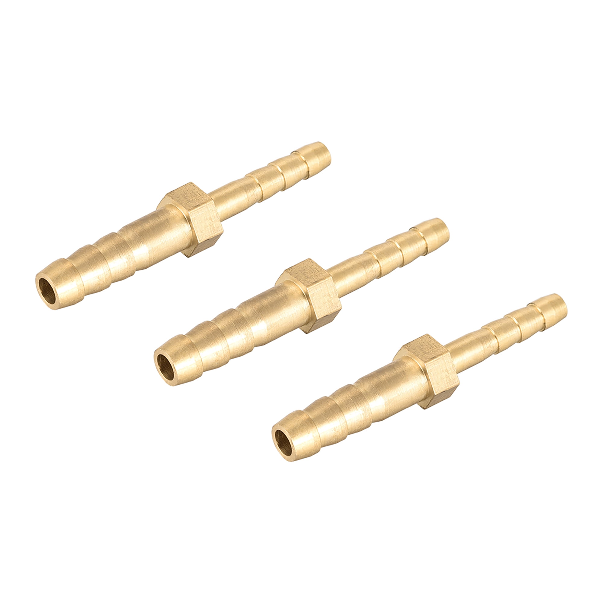 Unique Bargains 6mm to 4mm Hose ID Brass Reducer Barb Hose