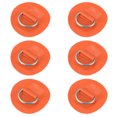 thumbnail image 1 of Unique Bargains 6pcs 2.4in D Ring Patch Round Pad for Inflatable Boat Orange, 1 of 7