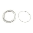 thumbnail image 1 of Unique Bargains 6pcs 40mm Inner Dia Book Office Metal Loose Leaf Binder Hinge Snap Ring Keyring, 1 of 2