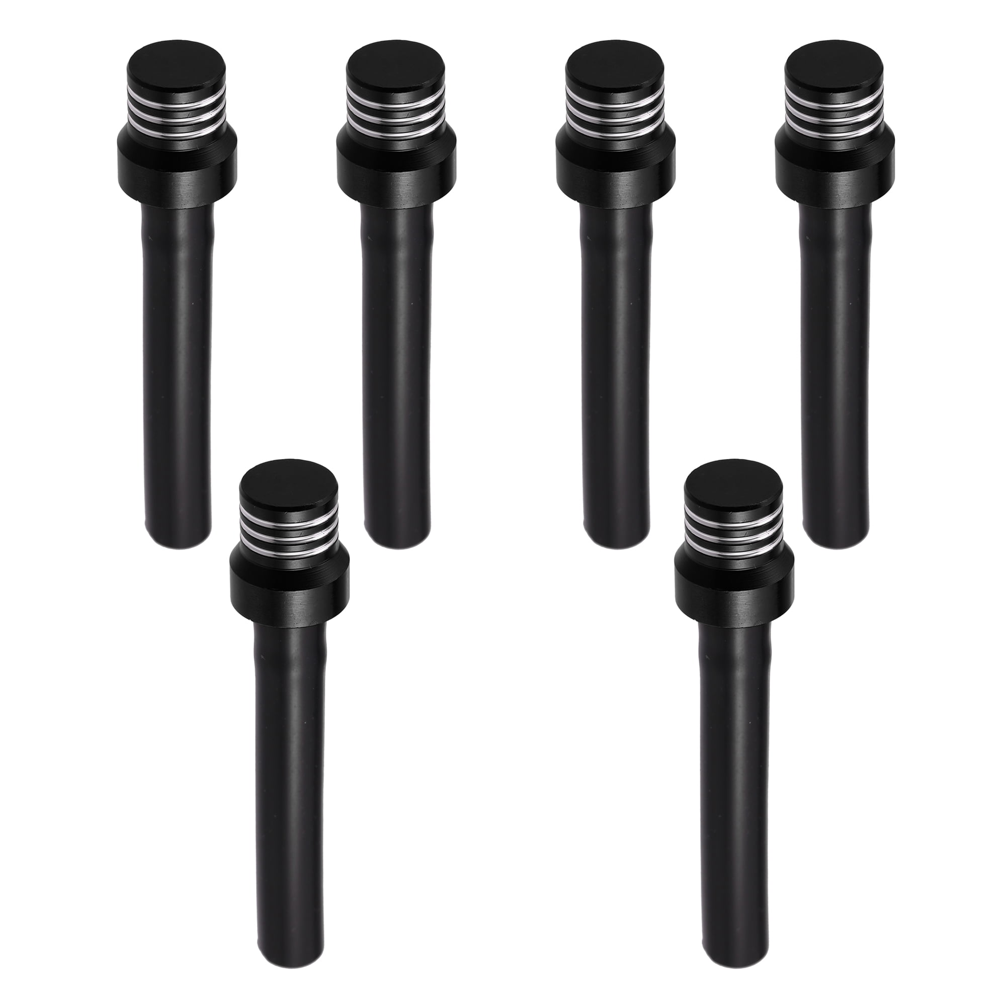 Unique Bargains 6pcs Black Gas Cap Air Vent Hose Tank Breather One Way