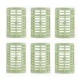 thumbnail image 1 of Unique Bargains 6pcs Convenient Heatless Voluminous Hair Rollers for Women 2.48"x1.57" Green, 1 of 2