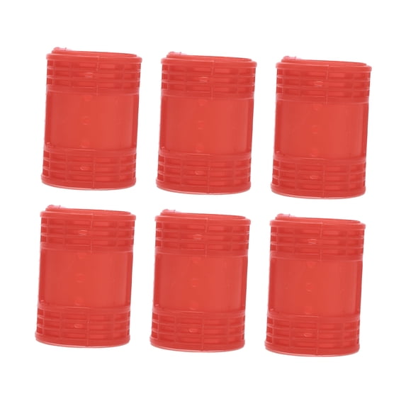 Unique Bargains 6pcs Convenient Heatless Voluminous Hair Rollers for Women 2.56"x1.73" Red