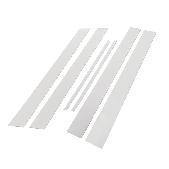 Unique Bargains 6pcs Door Pillar Window Trim for Toyota Camry 2006-2011 Plastic Chrome Silver Tone