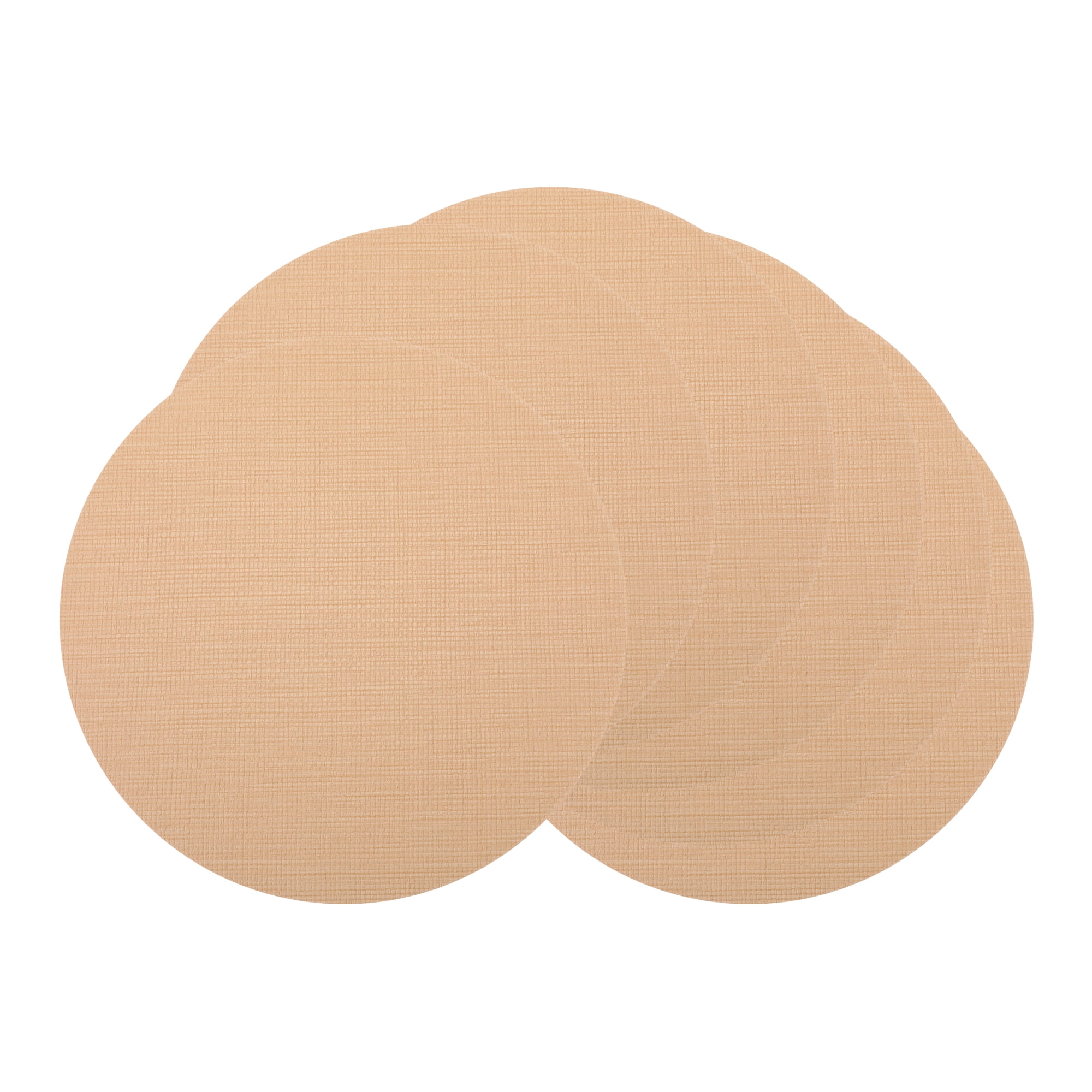 Unique Bargains 6pcs Faux Leather Wipeable Placemats Beige 13"x13"