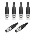 thumbnail image 1 of Unique Bargains 6pcs Mini 3-Pin XLR Female Connector,Microphone Mic Cable Plug Connector Mic Audio Socket, 1 of 4