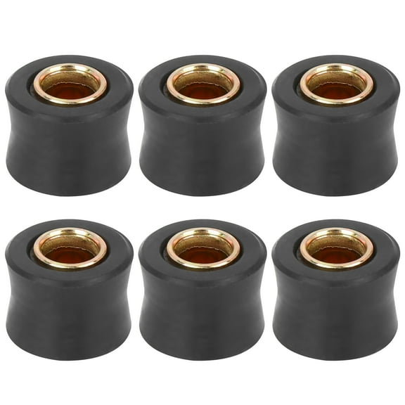 Unique Bargains 6pcs Motorcycle 10mm Rear Shock Absorber Cushion Rubber Ring Shock Absorber Bushing