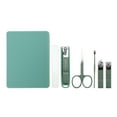 thumbnail image 1 of Unique Bargains 6pcs Portable Nail Clippers Set 3.54" Length Green, 1 of 6