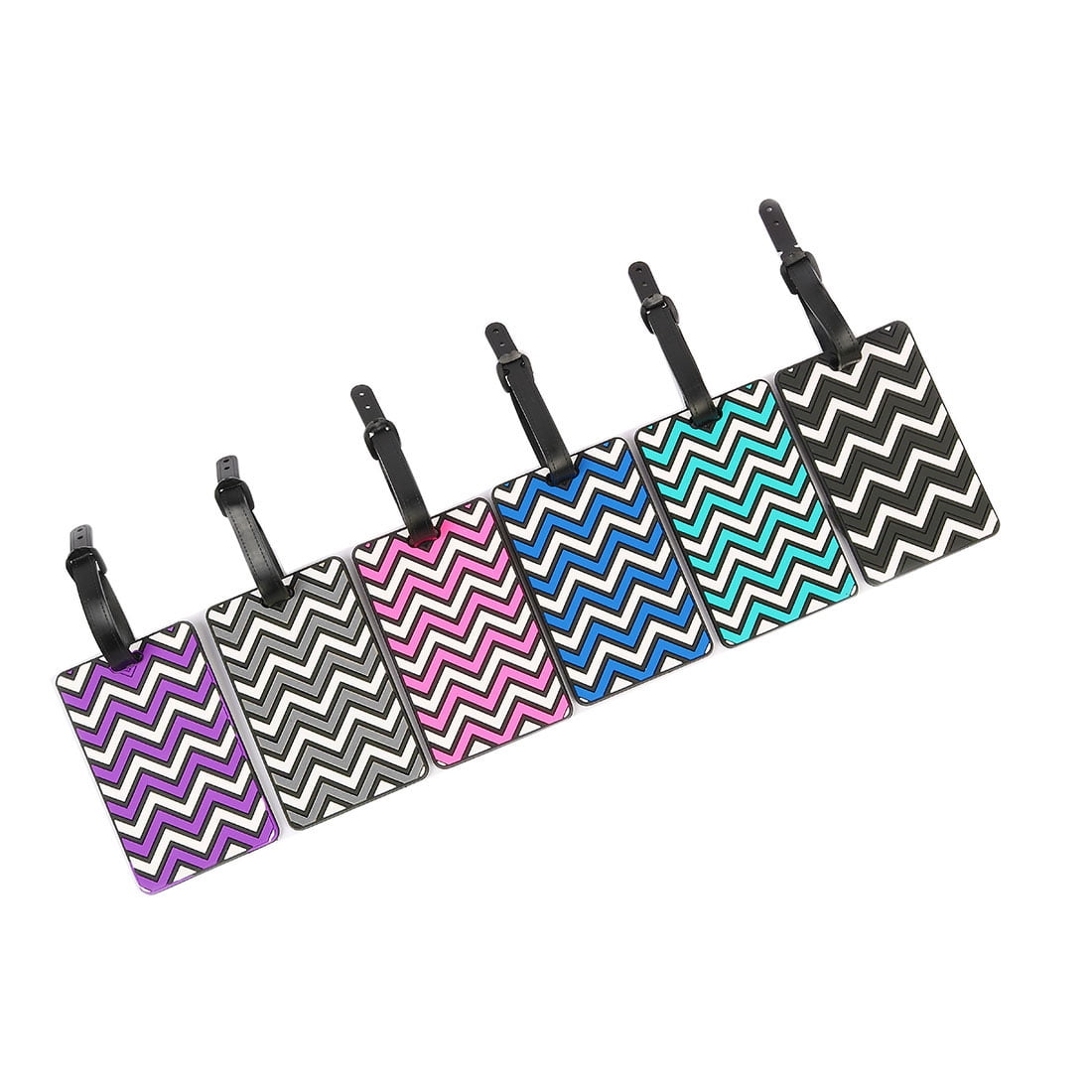 Unique Bargains 6pcs Soft PVC Travel Luggage Suitcase Baggage Name