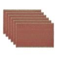 thumbnail image 1 of Unique Bargains 6pcs Woven Paper Cotton Caramel Red 17.7"x11.8", 1 of 6