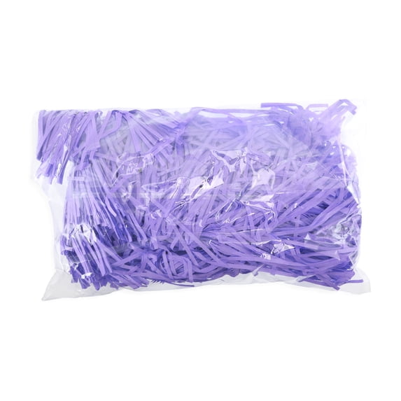 Unique Bargains 7.05 oz Raffia Grass Shredded Paper Filler for filling Gift Box Deep Purple