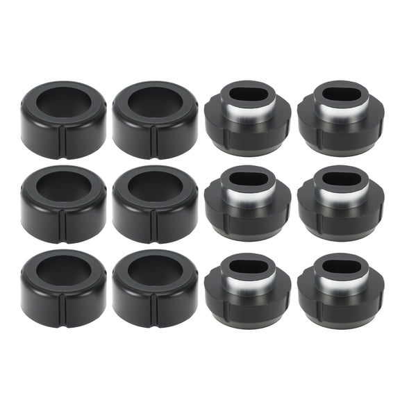 Unique Bargains 7-108-BL Body and Cab Mount Bushing Kit for Chevy C10 C20 K10 K20 K30 R10 R20 for GMC C1500 C2500 K1500 K2500 K3500 R1500 2/4wd Polyurethane Body Cab Mounts Black